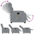 Massage Recliner Chair Light Gray Fabric A949-373474