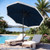 9 Feet Solar Patio Umbrella with 24 LED Lights for Yard-Navy - Color: Navy D681-NP13219NY