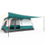 8-10 Person Camping Tent with Double Rooms and 2 Doors-Green - Color: Green D681-NP12016GN-L
