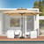 10' Tan Polyester Rectangular Tilt Market Patio Umbrella N270-485613