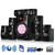 beFree Sound 5.1 Channel Surround Sound Bluetooth Speaker System in Black D970-BFS510C