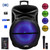 beFree Sound 18 Inch Bluetooth Portable Rechargeable Party Speaker with Sound Reactive LED Party Li D970-BFS-5900