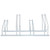 Bicycle Stand for 4 Bikes Floor Freestanding Galvanized Steel A949-4005575