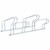 Bicycle Stand for 4 Bikes Floor Freestanding Galvanized Steel A949-4005575