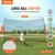 Barricade Backstop Net, 16x10 ft Ball Sports Barrier Netting, Portable Practice Equipment with Carr E415-DQW1610YC000DU462V0