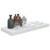 Floating Wall Shelf High Gloss White 23.6"x9.3"x1.5" MDF A949-323748