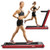2-in-1 Folding Treadmill with Dual LED Display-Red - Color: Red D681-SP37747US-RE