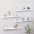 Wall Shelves 4 pcs High Gloss White 31.5"x3.5"x1.2 A949-326655