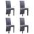  Dining Chairs 4 pcs Gray Faux Suede Leather A949-249203
