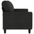  3-Seater Sofa Black 70.9" Fabric A949-359175