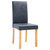  Dining Chairs 4 pcs Gray Faux Suede Leather A949-249213