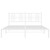  Metal Bed Frame without Mattress with Headboard White 59.1"x78.7 A949-376375