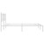  Metal Bed Frame without Mattress with Headboard White 59.1"x78.7 A949-376375