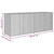  Garden Storage Cabinet Gray 78"x21.9"x31.5" Poly Rattan A949-319871