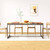  Dining Table Solid Acacia Wood and Steel 70.9 A949-244797
