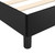  Bed Frame without Mattress Black 53.9"x74.8" Faux Leather A949-347279