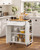 Kitchen Island Cart with Storage, 31.3 in Wide Mobile Rolling Storage Island on Swivel Wheels, with E415-CFD1C2M066MB5UKZQ001V0