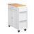 Kitchen Island Cart with Storage, 31.3 in Wide Mobile Rolling Storage Island on Swivel Wheels, with E415-CFD1C2M066MB5UKZQ001V0