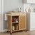 Kitchen Trolley with Wheels Natural 35.63 x 14.17 x 34.06 in A949-42028293
