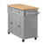Kitchen Island Cart with Storage, 43.7 in Wide Mobile Rolling Storage Island on Swivel Wheels, with E415-CFD2C4M09MBKG6IIO001V0