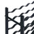  Wine Rack for 96 Bottles Black Iron A949-325923