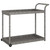  Bar Cart Gray 39.4"x17.7"x32.7" Poly Rattan A949-316667