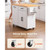 Kitchen Island Cart with Storage, 46.06 in Wide Mobile Rolling Storage Island on Swivel Wheels, wit E415-CFD1C3M10MKZIFL9W001V0