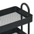  3-Tier Trolley Black 16.9"x13.4"x31.1" Steel A949-335865