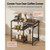 Kitchen Bakers Rack, 35.4 inch Width Bakers Rack, Kitchen Stand with X-Shaped Support Bar, 5 S-Shap E415-LSHBJ354INCHB8MAJ001V0