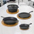 5-Piece Cast Iron Cookware Set with Dutch Oven Griddle and 2 Skillets Q280-PSFCICS5764293