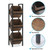 Rustic Farmhouse Industrial 3 Bin 36 Bottle Wine Rack Storage Display Shelf Q280-INWRST892831