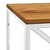  Coffee Table Stainless Steel and Solid Wood Acacia A949-349967