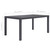  Patio Table Brown 59"x35.4"x28.3" Plastic Rattan Look A949-45606