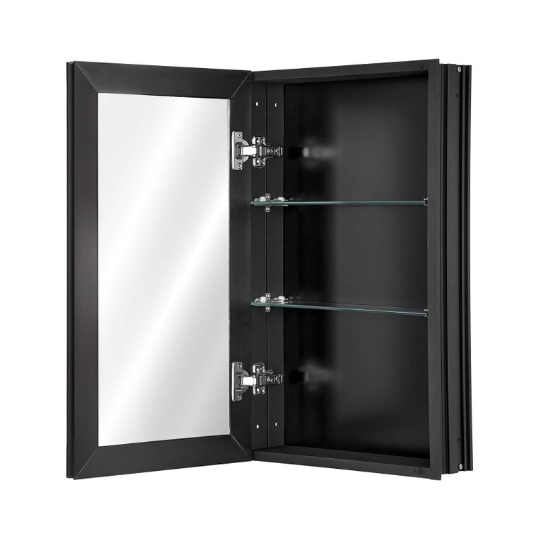 Medicine Cabinet, 14 x 24 inches, Medicine Cabinet for Bathroom with Mirror,  Aluminum Frame Bathro E415-JXYJJXJ1424I3OO5PV0