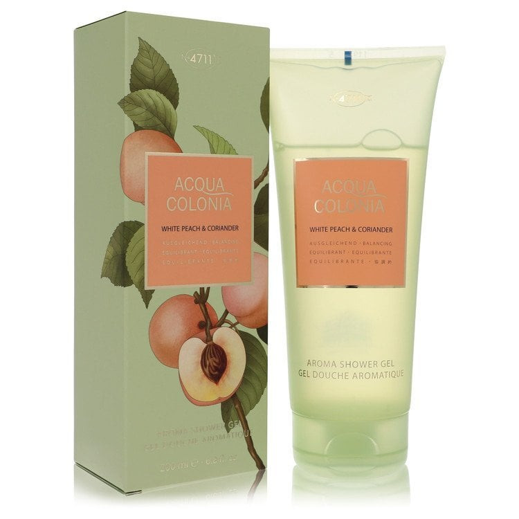 4711 Acqua Colonia White Peach & Coriander by 4711 Shower Gel 6.8 oz (Women) V728-540785