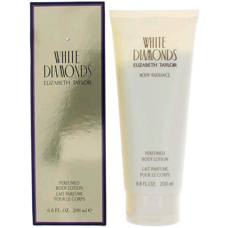 White Diamonds by Elizabeth Taylor, 6.8 oz Perfumed Body Lotion for Women R654-awwhd68bl