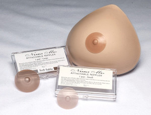 Basic Attachable Nipple for Mastectomy Breast Form Prosthesis