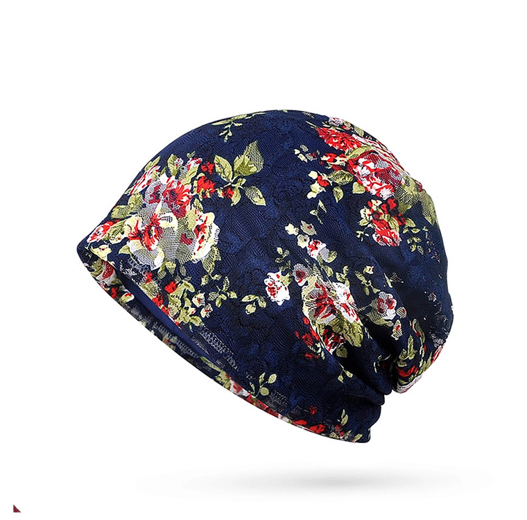 lightweight womens lace chemo beanie comfortable head covering for sensitive scalp