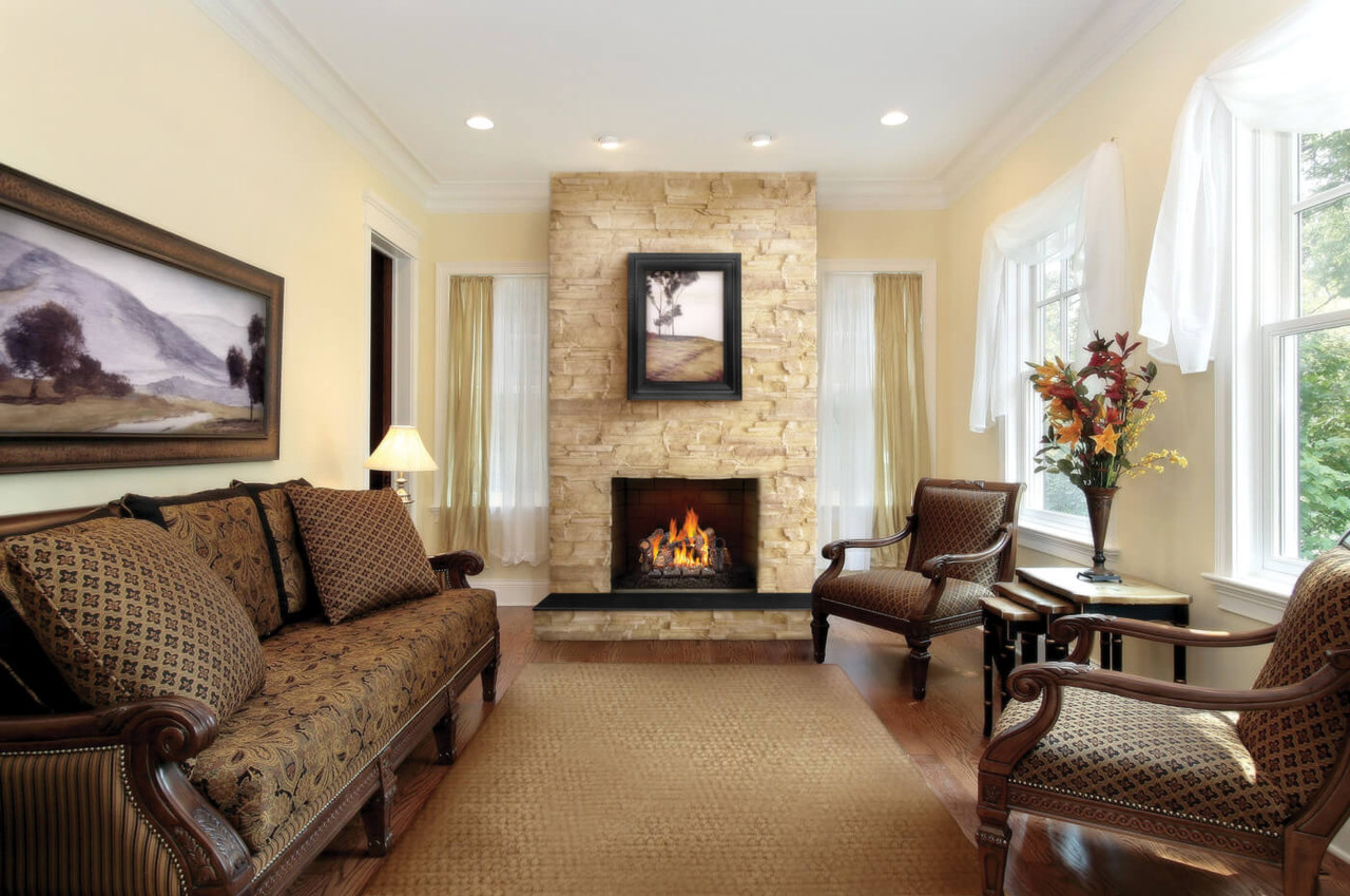 Napoleon Fiberglow GL18NE Vented Gas Log Set - 18 in Log Set BTU's 55,000 - Natural Gas