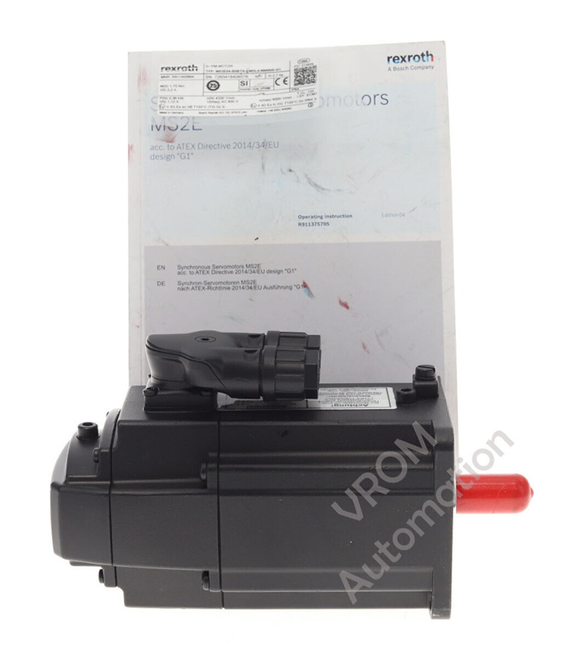 New REXROTH MS2E04-B0BTN-EMDL0-NNNNS-G1 PM-Motor 0.36kW 1.12