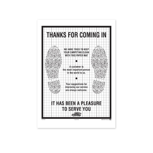 Poly Backed Footprint Floor Mats