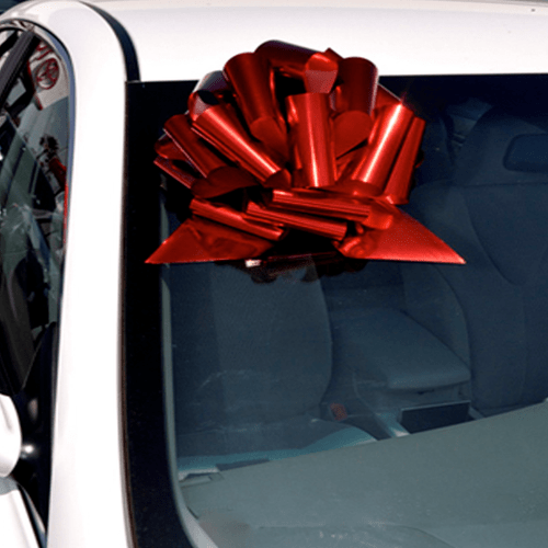 Happy Holidays Car Bow - 30 Inch Bow