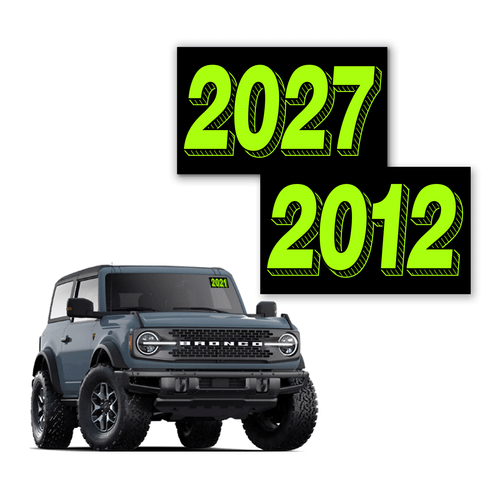 Fluorescent Green Full Year Signs