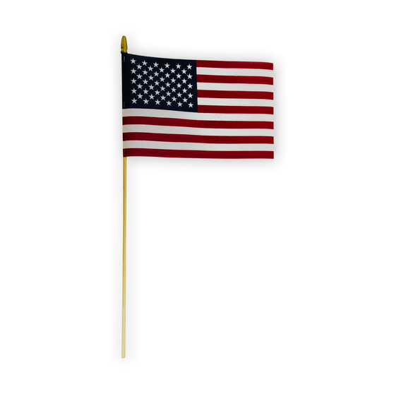 8" x 12" cotton stick flag