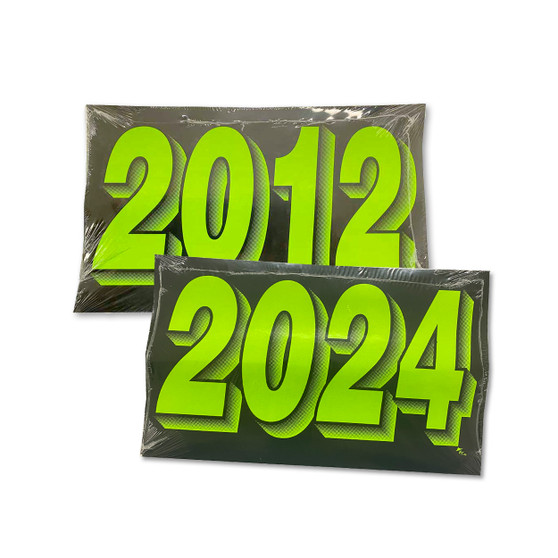 Fluorescent Green Full Year Signs