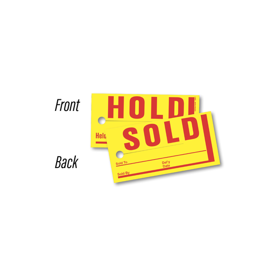 Sold / Hold Tags