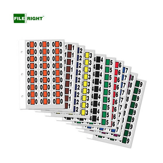 File Right Labels - Number Individual Ringbooks