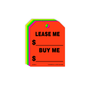 Lease Me/Buy Me Rear View Mirror Hang Tags