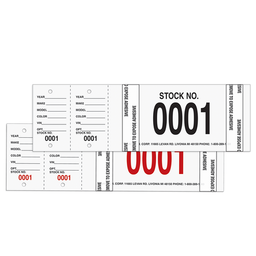 Standard Stock Key Tags