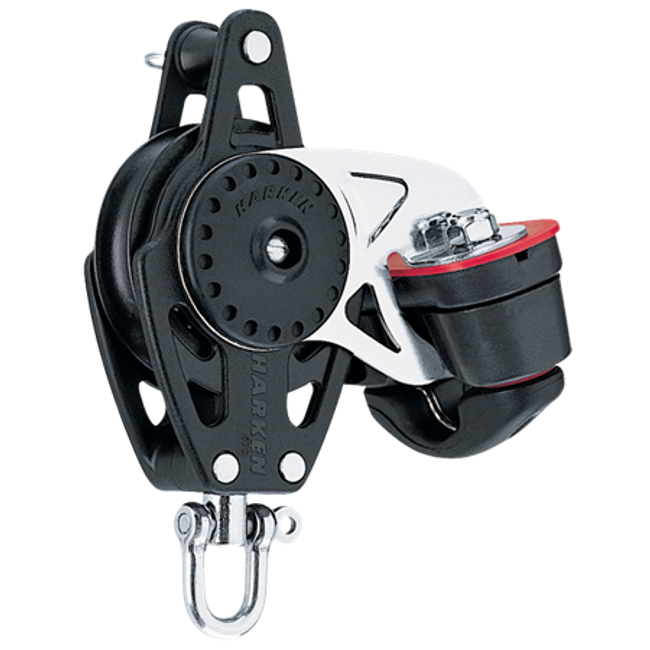 Harken 57mm Carbo Block w/Cam Cleat and Becket